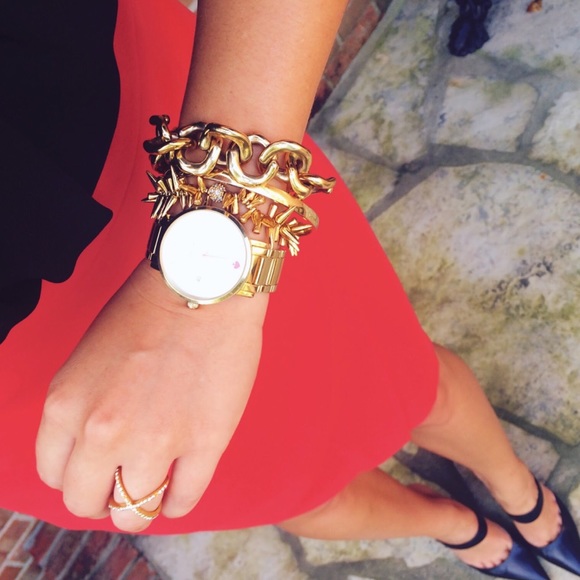 KATE SPADE • Gold Heart Of Gold Bangle Bracelet - Picture 4 of 5